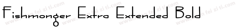 Fishmonger Extra Extended Bold字体转换